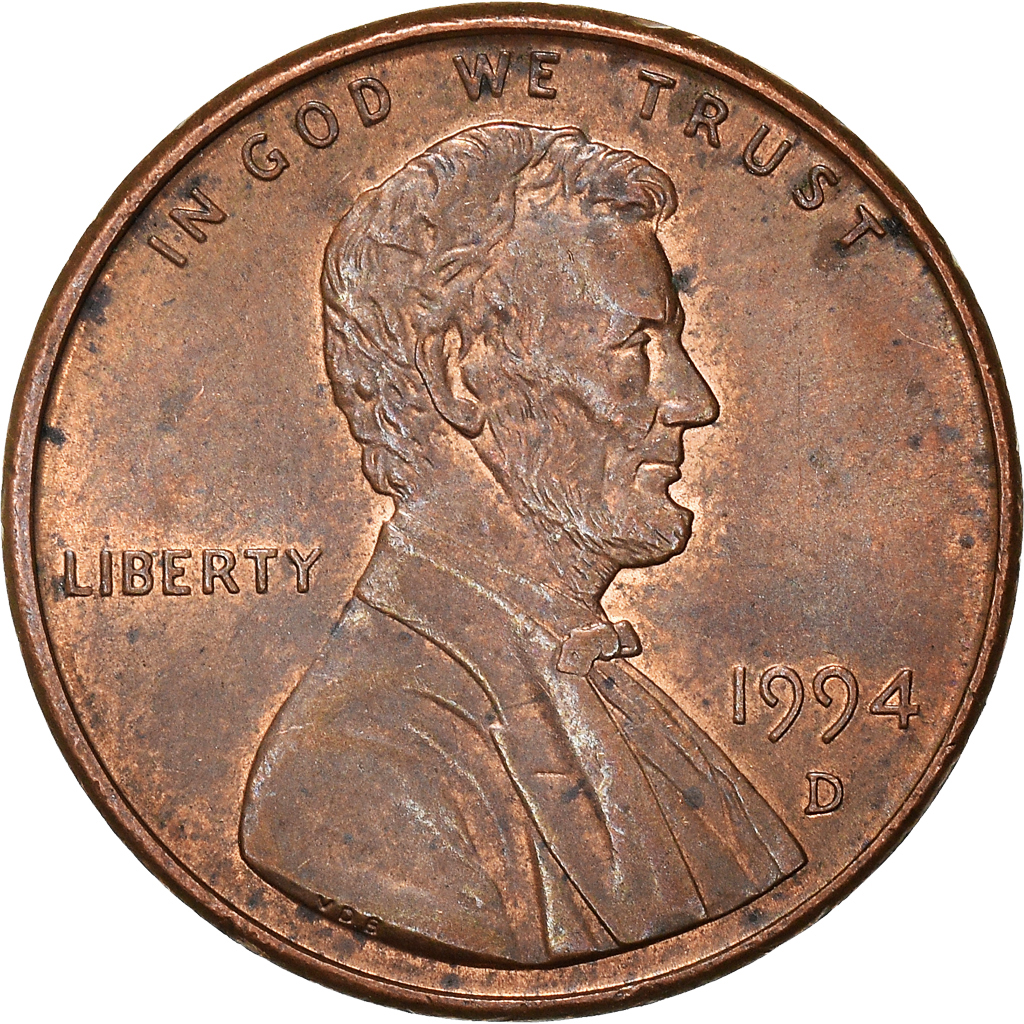 Moneda, Estados Unidos, Cent, 1994