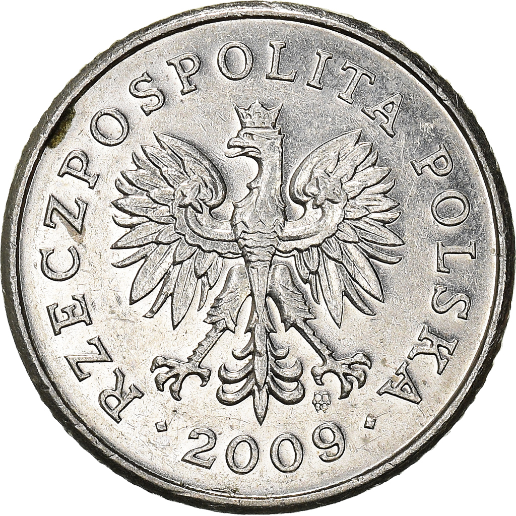 Moneda, Polonia, 10 Groszy, 2009