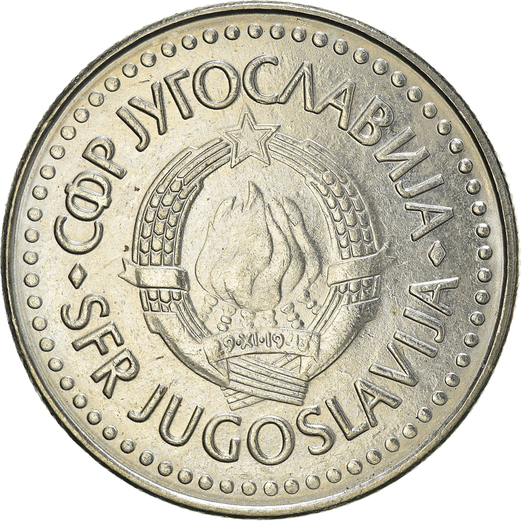 Moneda, Yugoslavia, 100 Dinara, 1987
