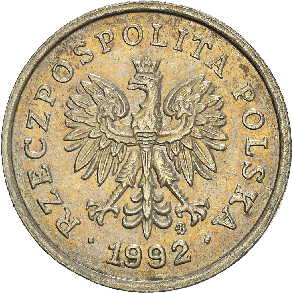 Moneda, Polonia, 20 Groszy, 1992