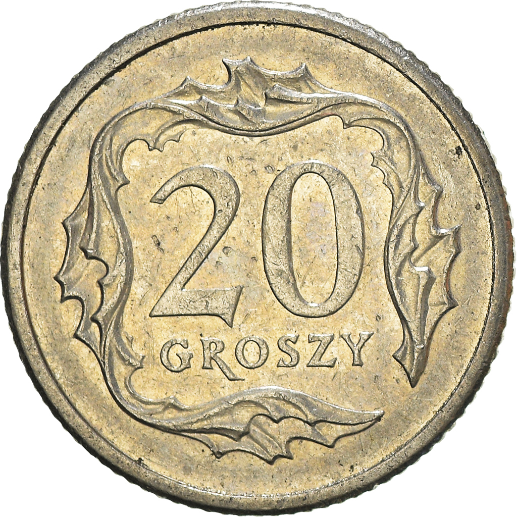 Moneda, Polonia, 20 Groszy, 2006