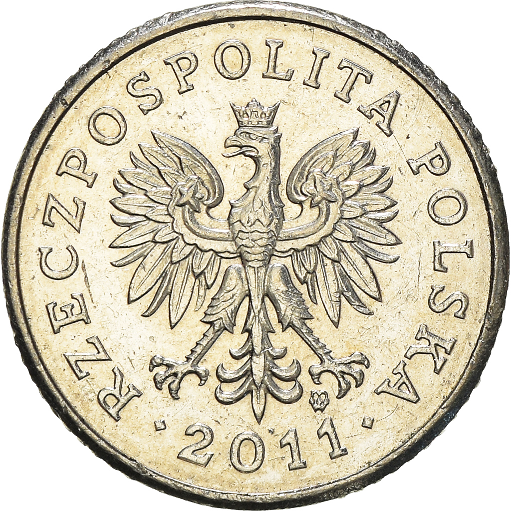 Moneda, Polonia, 10 Groszy, 2011