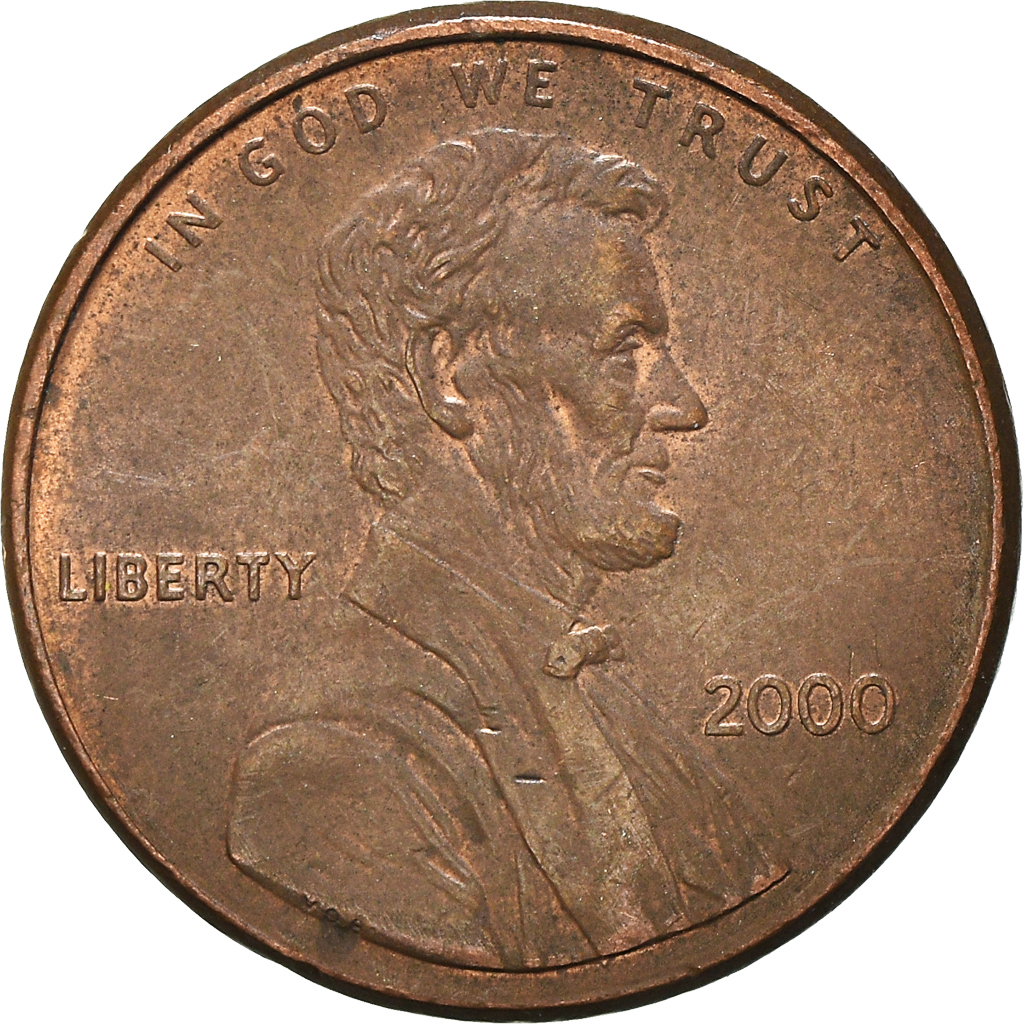 Moneda, Estados Unidos, Cent, 2000