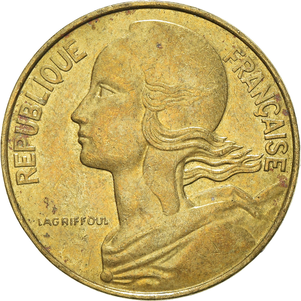 Moneda, Francia, 10 Centimes, 1985