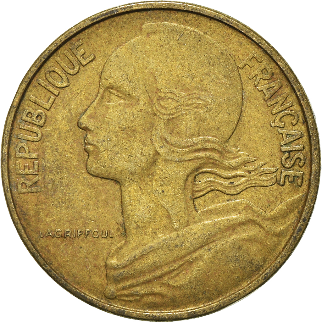 Moneda, Francia, 10 Centimes, 1967