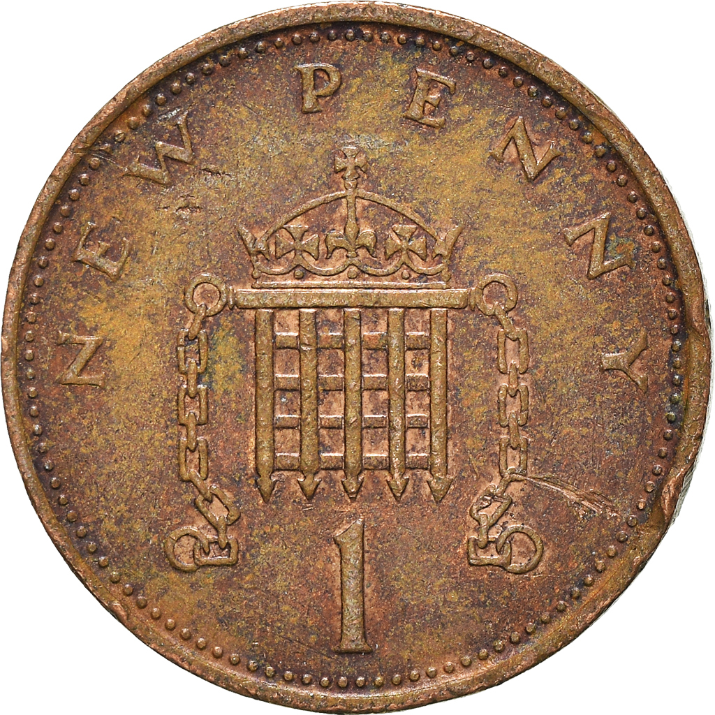 Moneda, Gran Bretaña, New Penny, 1977