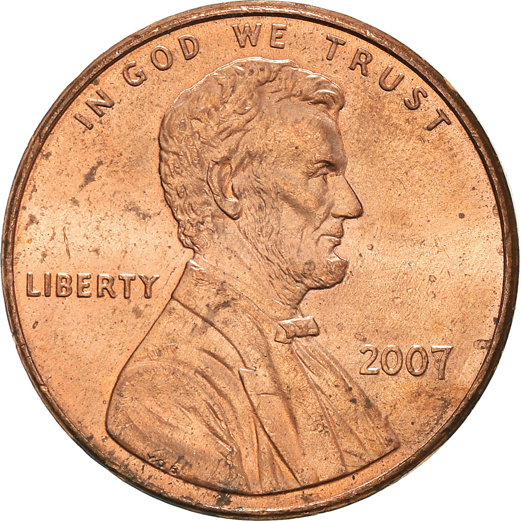 Moneda, Estados Unidos, Cent, 2007