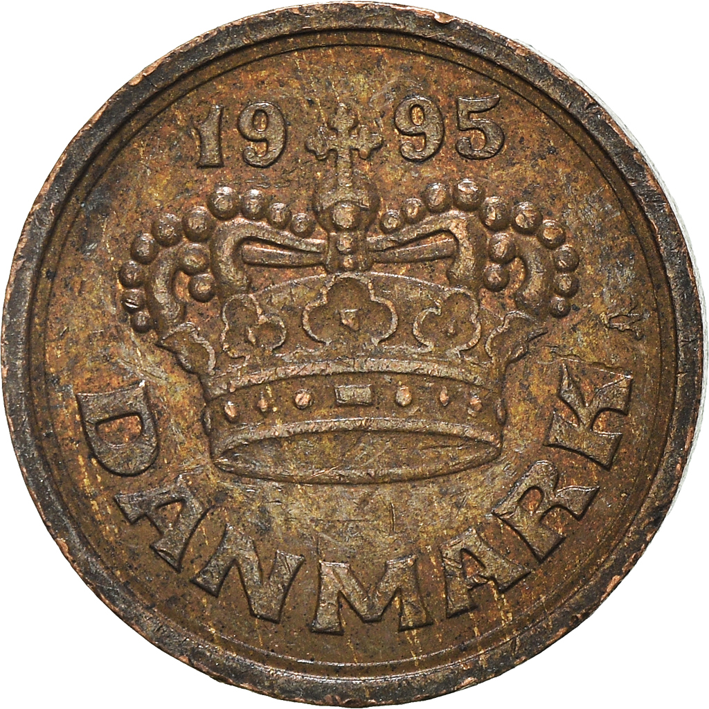 Moneda, Dinamarca, 25 Öre, 1995