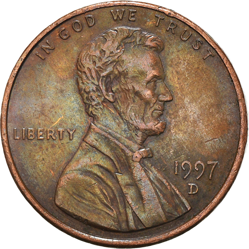 Moneda, Estados Unidos, Cent, 1997