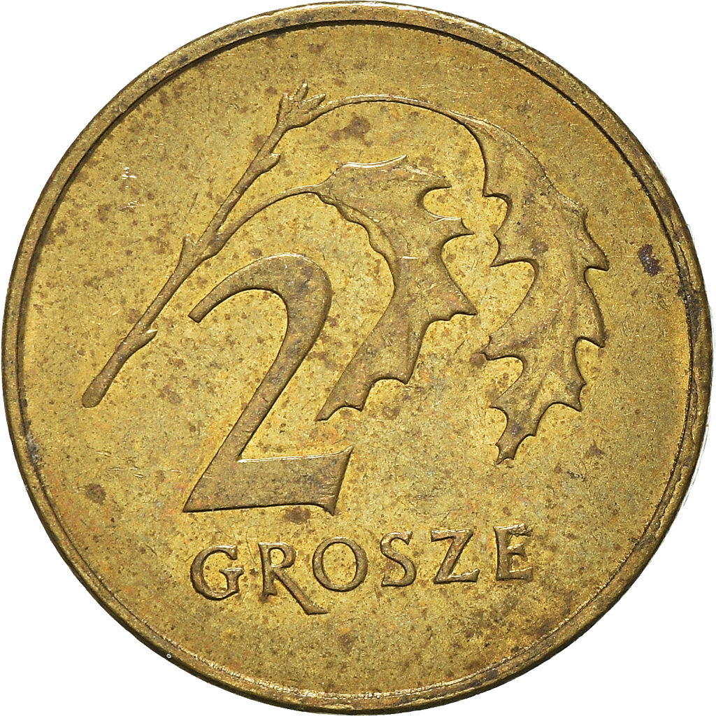 Moneda, Polonia, 2 Grosze, 2011
