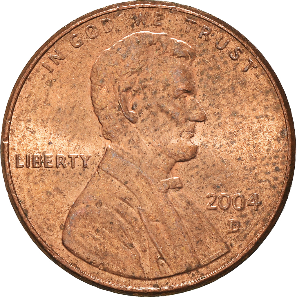 Moneda, Estados Unidos, Cent, 2004
