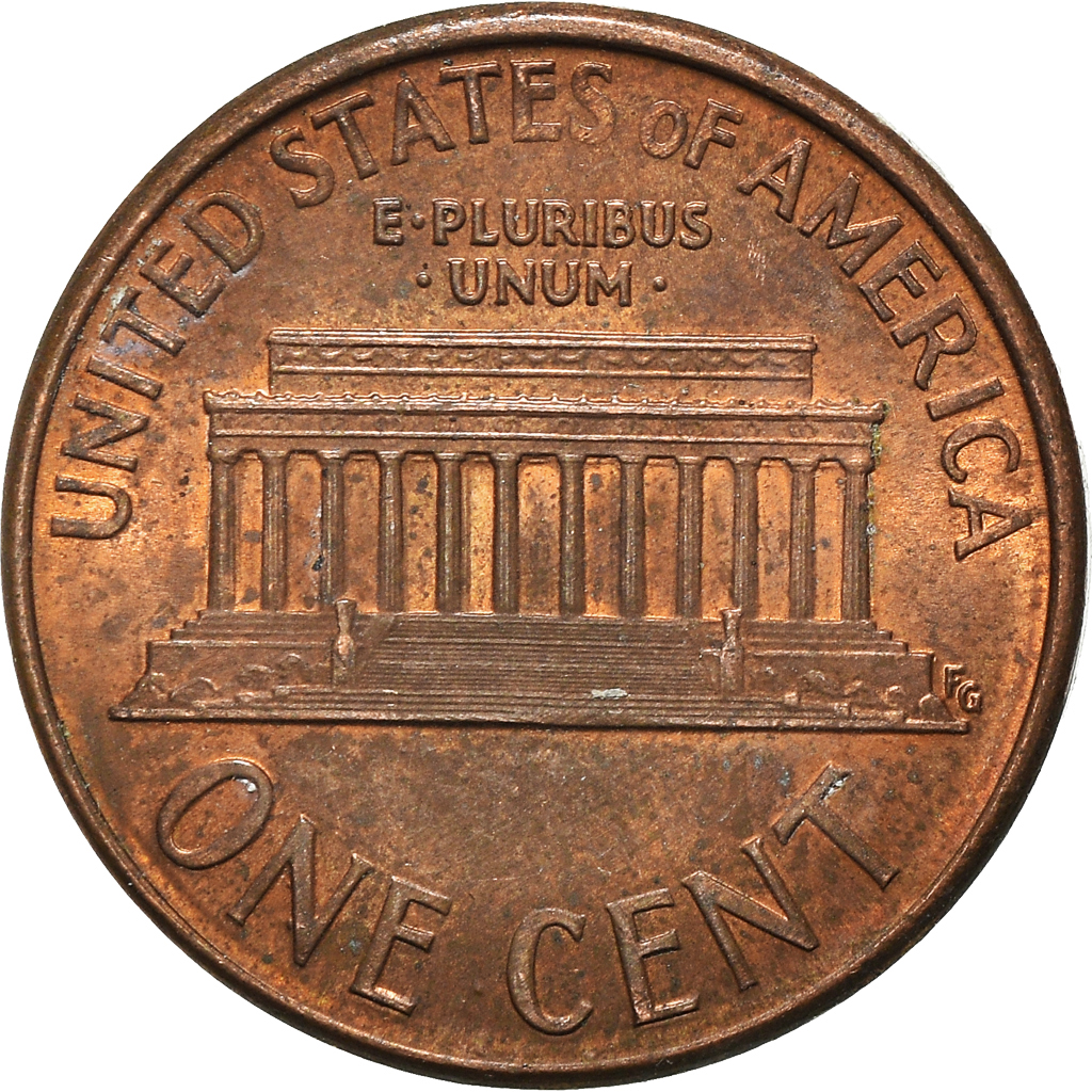 Moneda, Estados Unidos, Cent, 1989