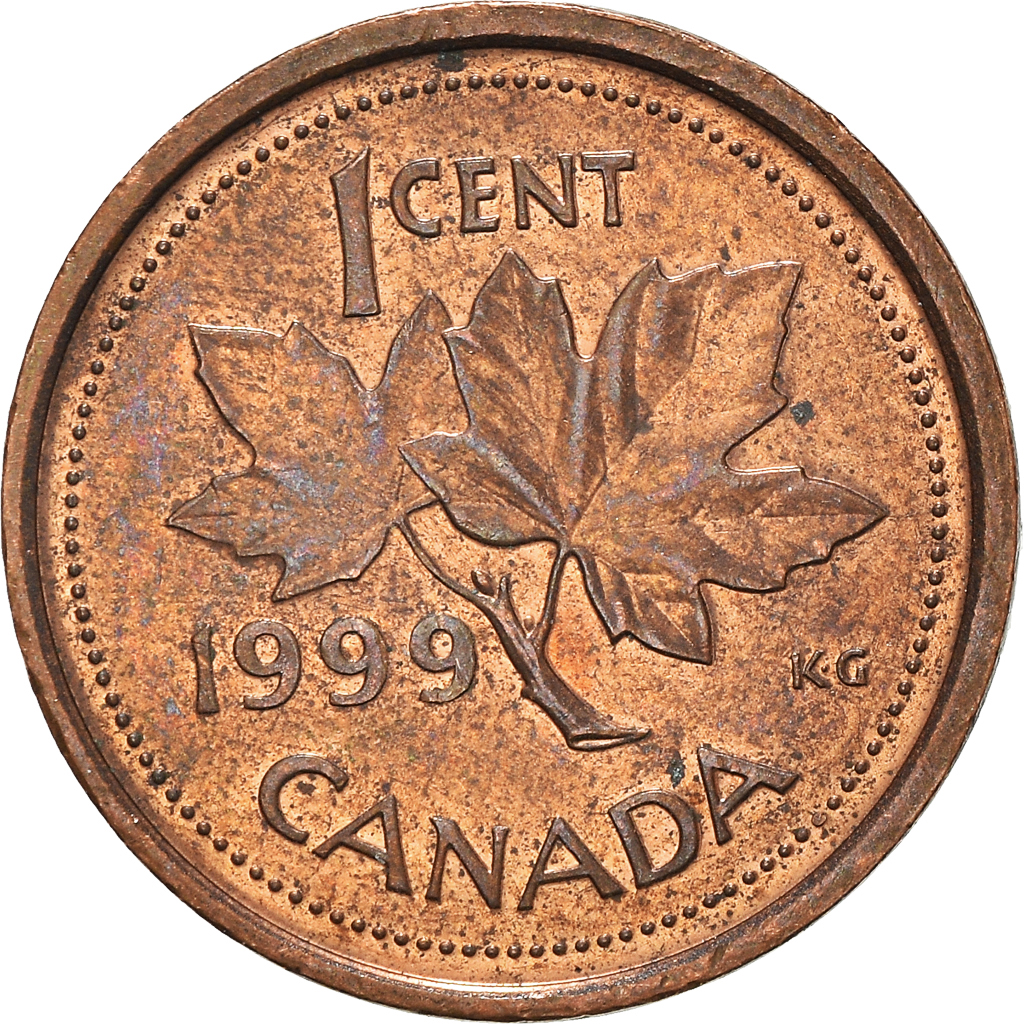 Moneda, Canadá, Cent, 1999
