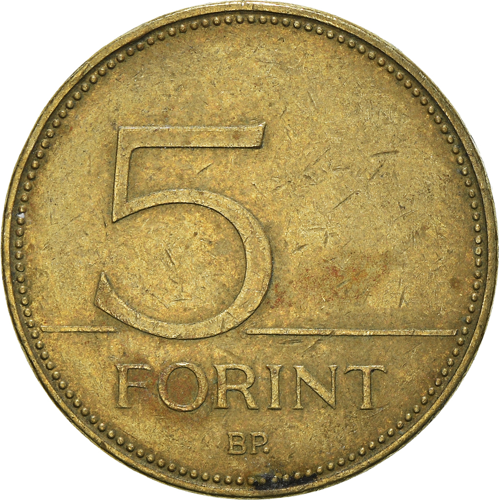 Moneda, Hungría, 5 Forint, 1997