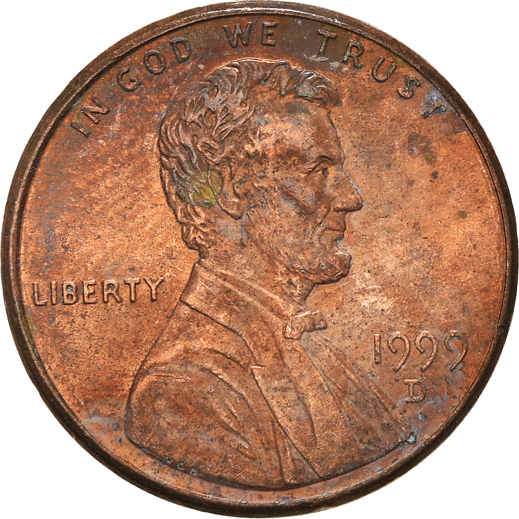 Moneda, Estados Unidos, Cent, 1999