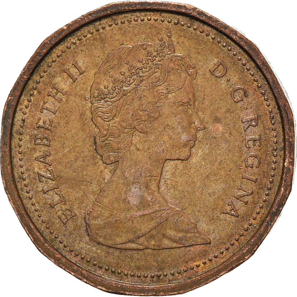 Moneda, Canadá, Cent, 1985