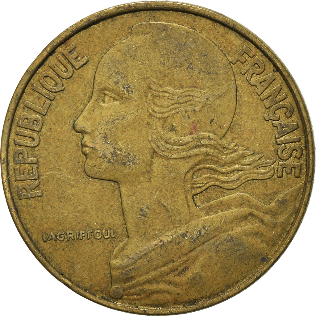 Moneda, Francia, 20 Centimes, 1971