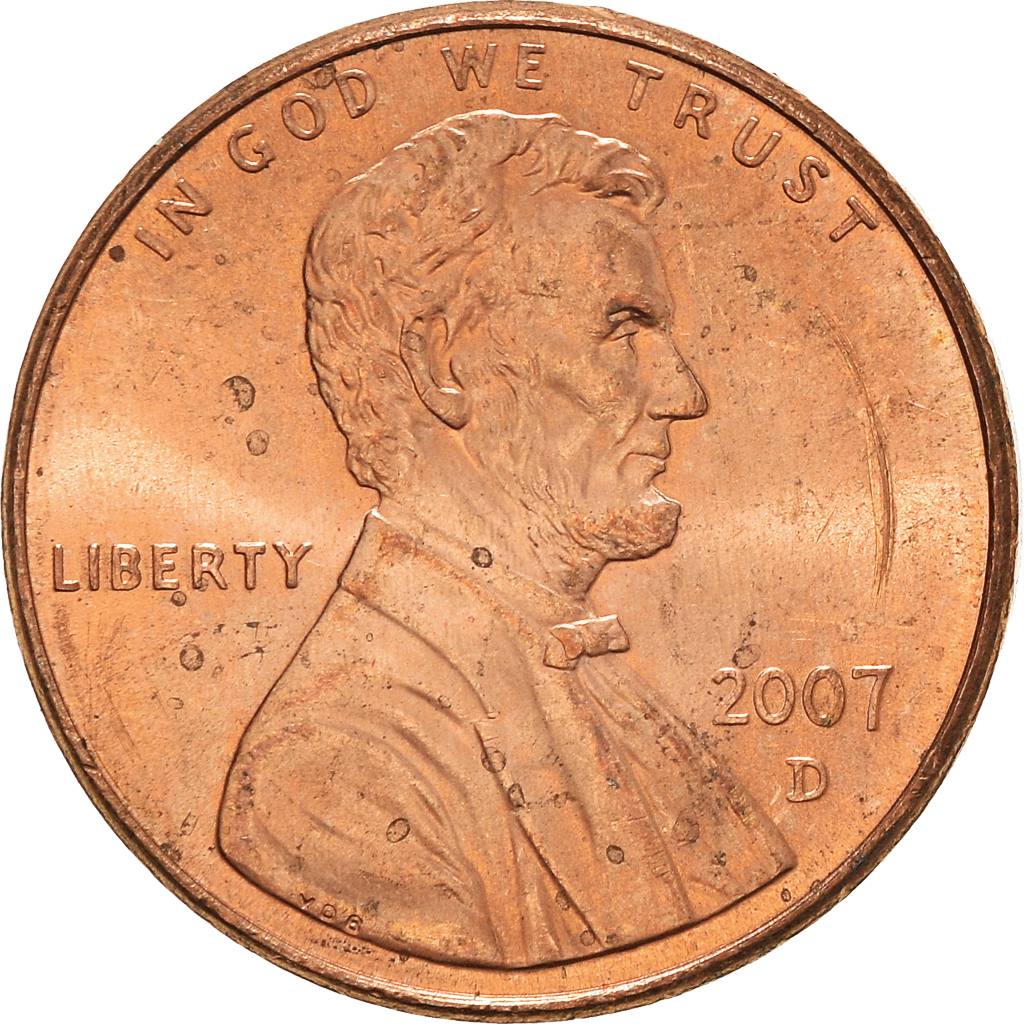 Moneda, Estados Unidos, Cent, 2007