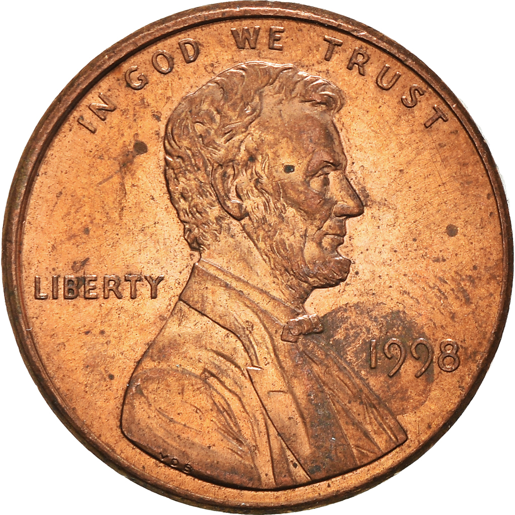 Moneda, Estados Unidos, Cent, 1998