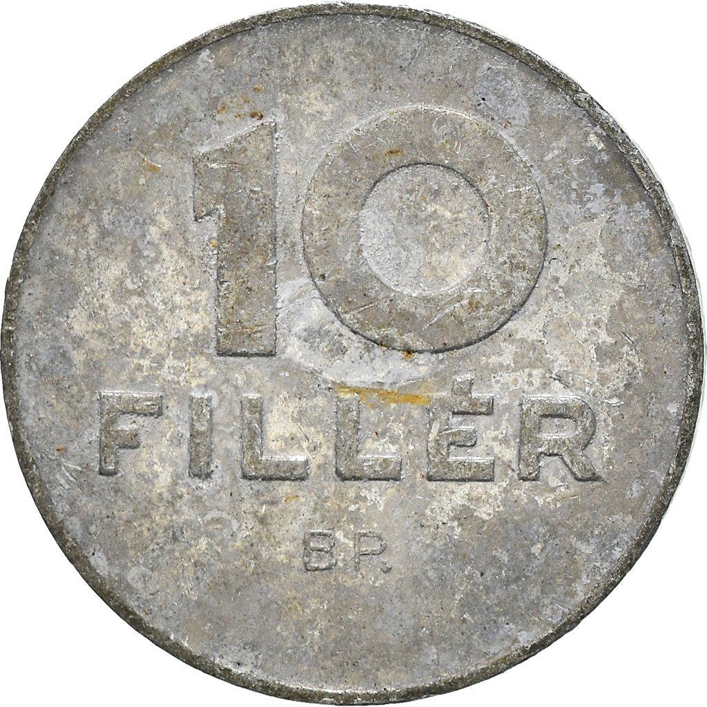 Moneda, Hungría, 10 Filler, 1983