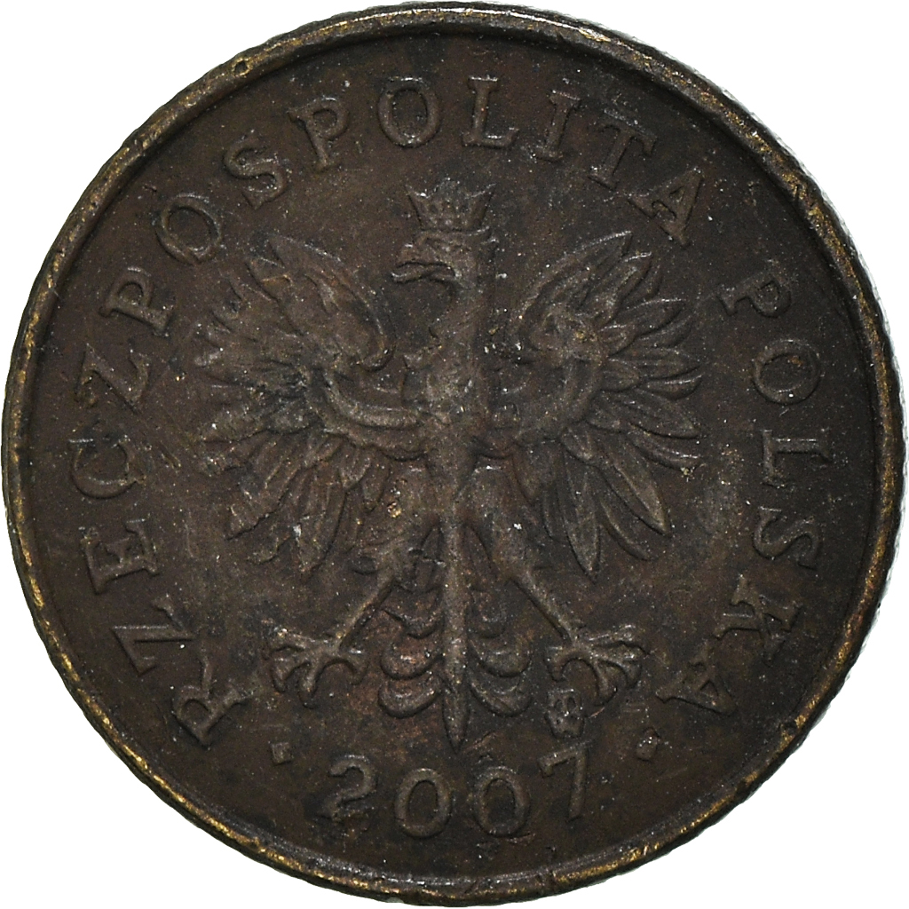 Moneda, Polonia, Grosz, 2007