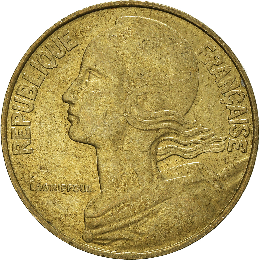 Moneda, Francia, 20 Centimes, 1981
