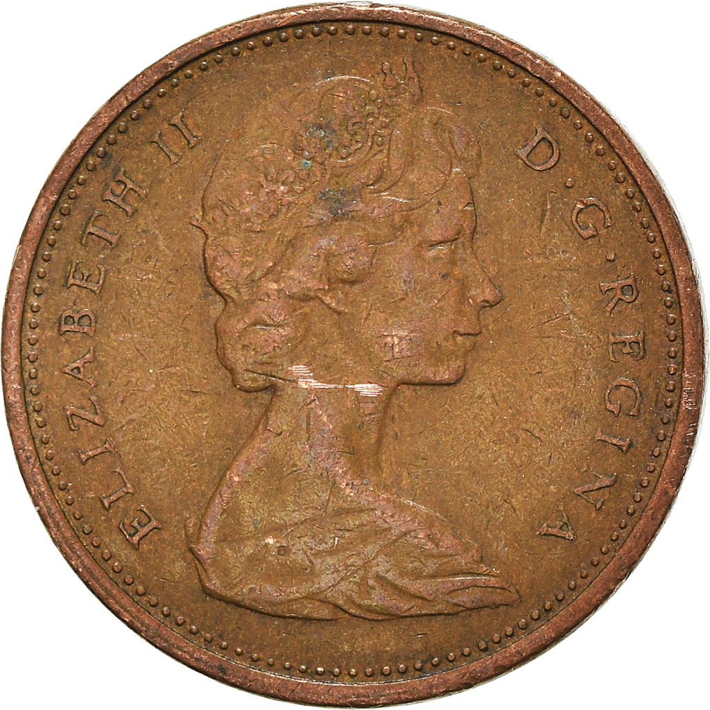 Moneda, Canadá, Cent, 1973