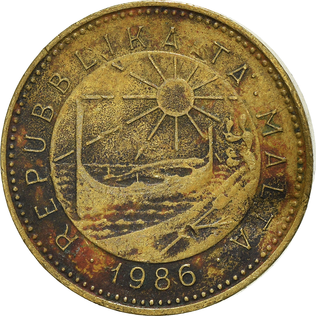 Moneda, Malta, Cent, 1986