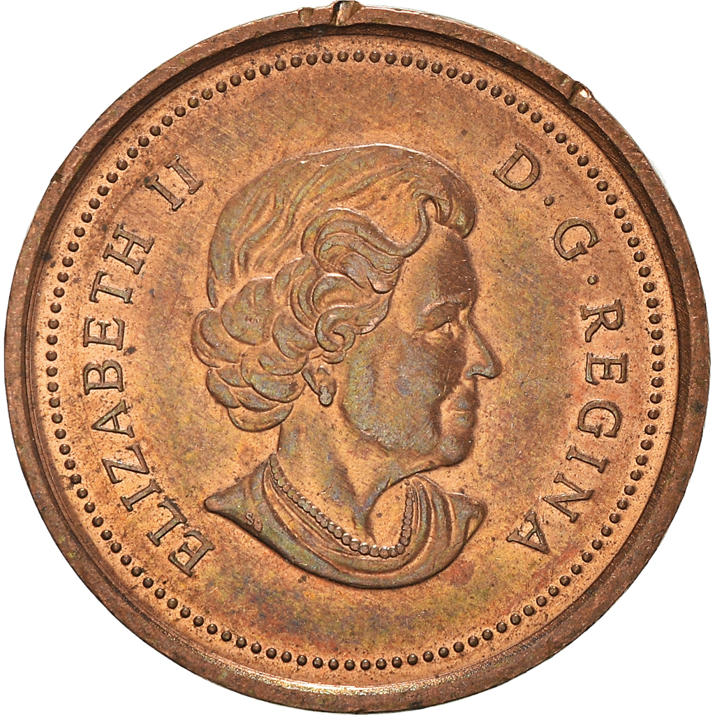 Moneda, Canadá, Cent, 2004