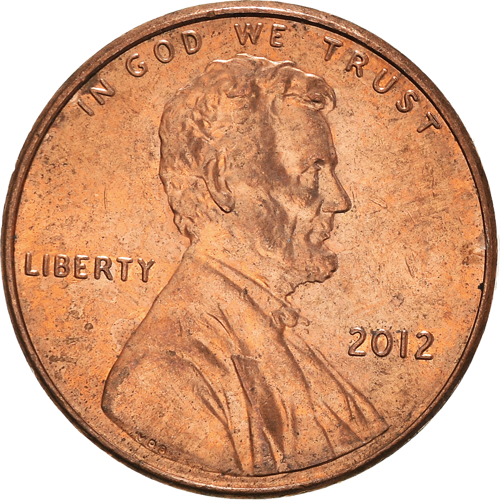 Moneda, Estados Unidos, Cent, 2012