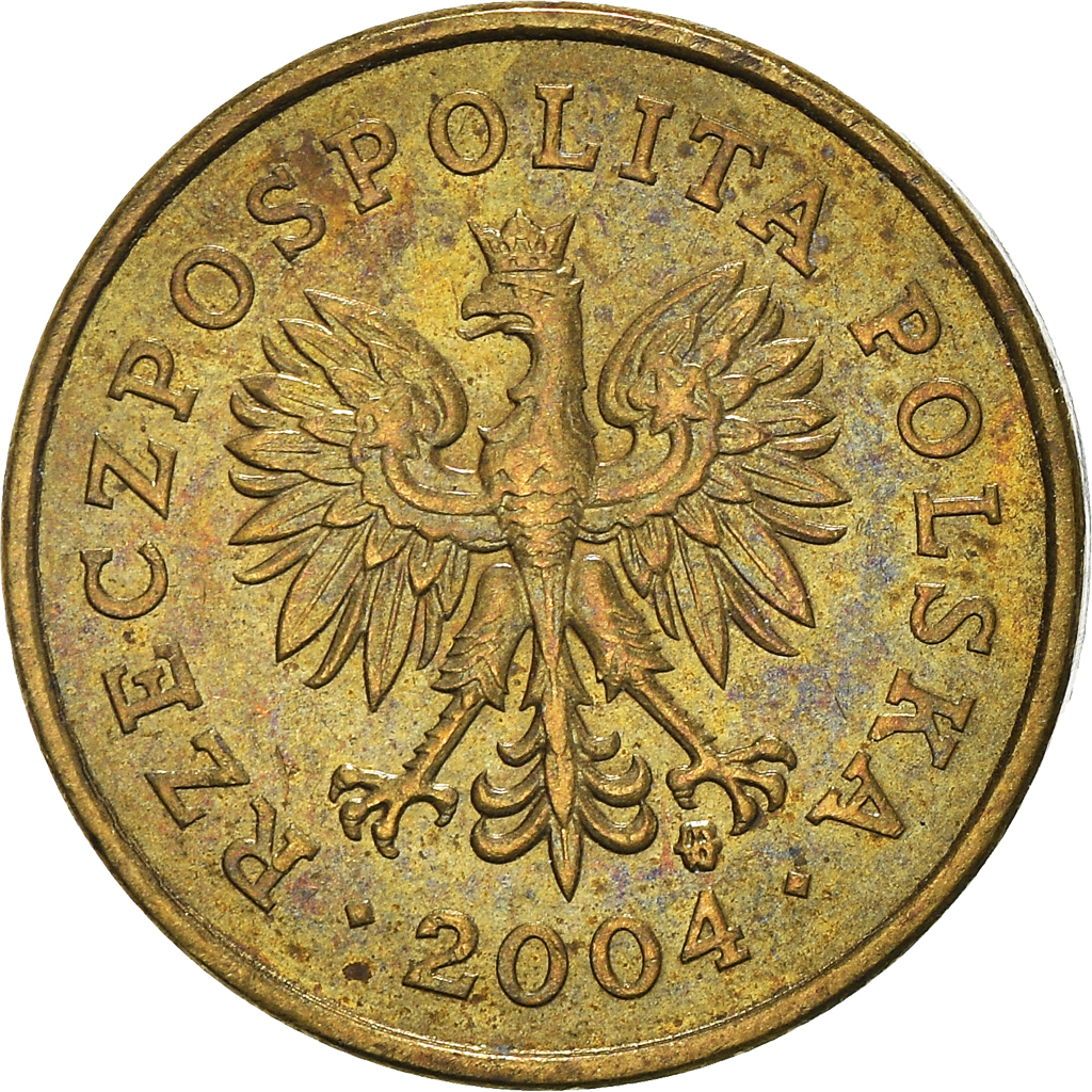 Moneda, Polonia, 2 Grosze, 2004