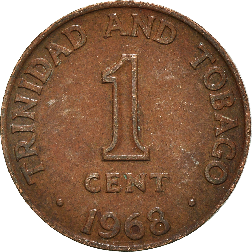 Moneda, TRINIDAD & TOBAGO, Cent, 1968