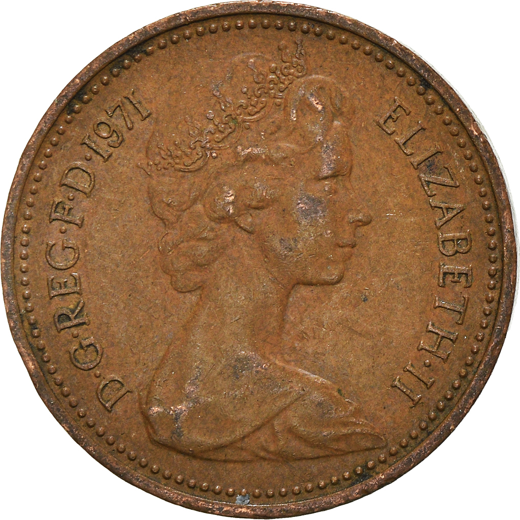 Moneda, Gran Bretaña, New Penny, 1971