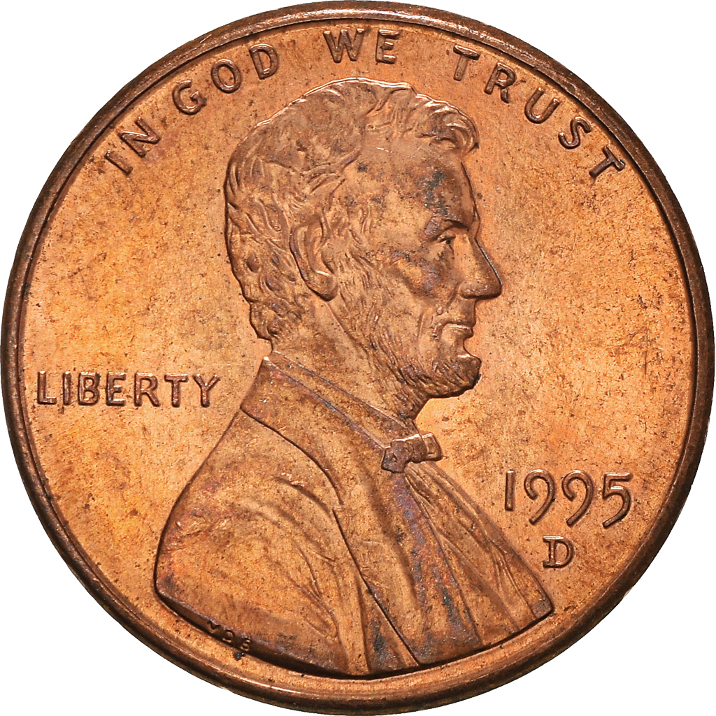 Moneda, Estados Unidos, Cent, 1995