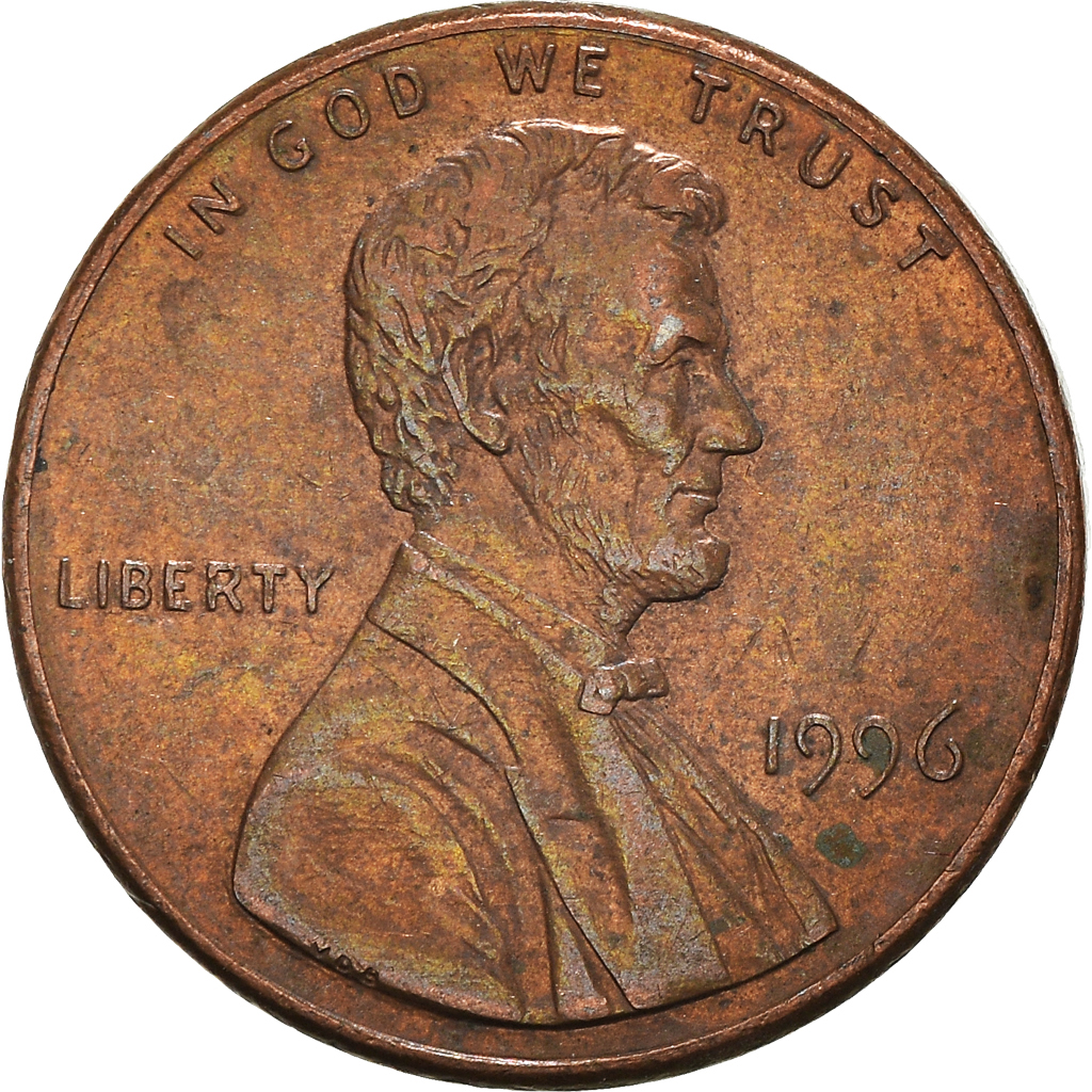 Moneda, Estados Unidos, Cent, 1996