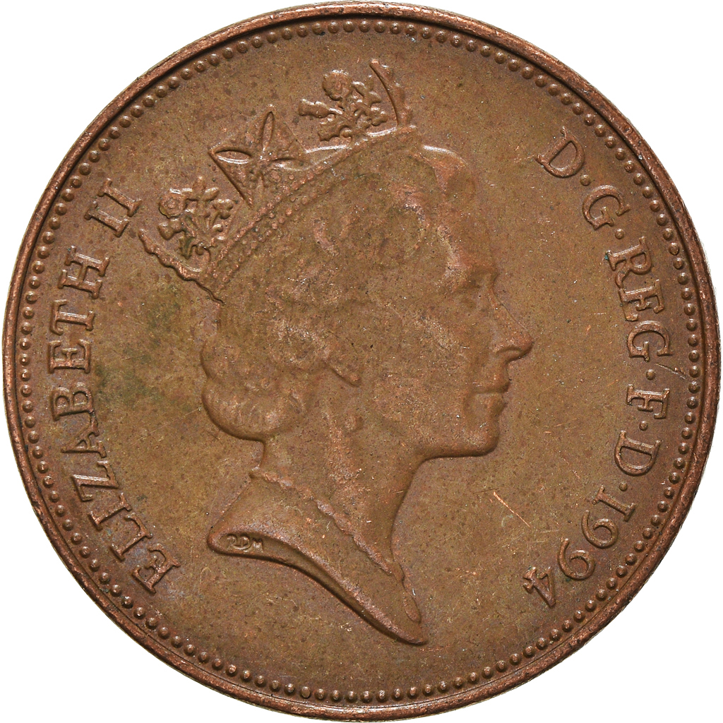 Moneda, Gran Bretaña, 2 Pence, 1994