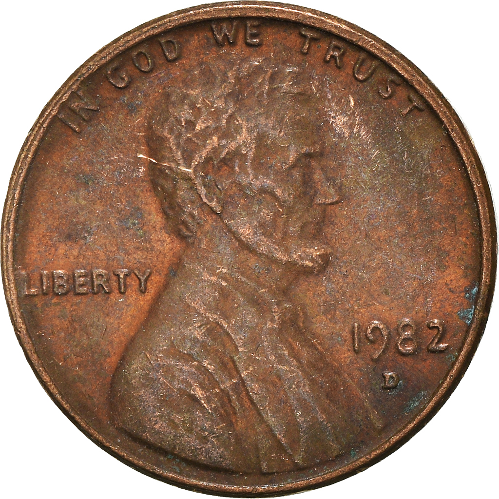 Moneda, Estados Unidos, Cent, 1982