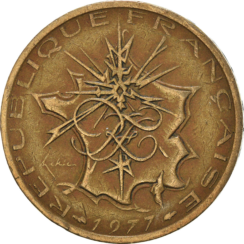 Moneda, Francia, 10 Francs, 1977
