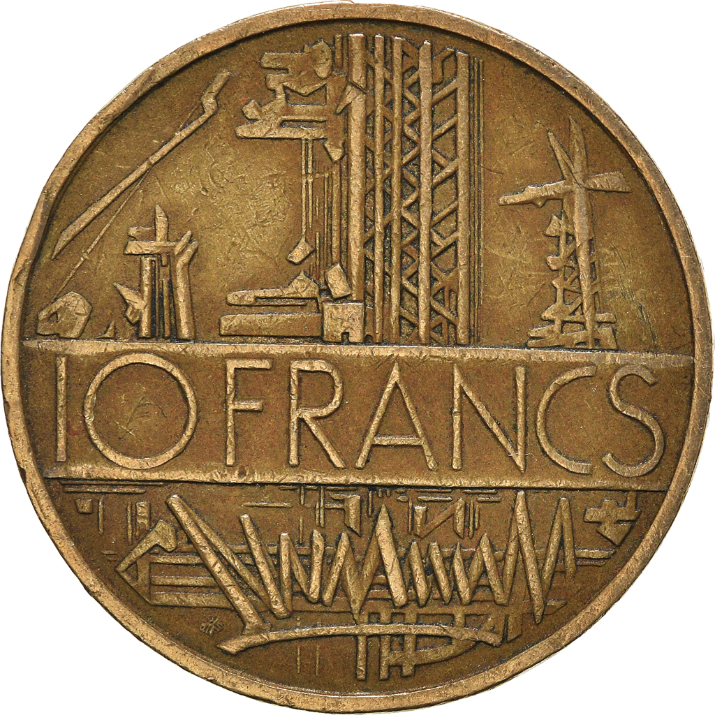 Moneda, Francia, 10 Francs, 1977