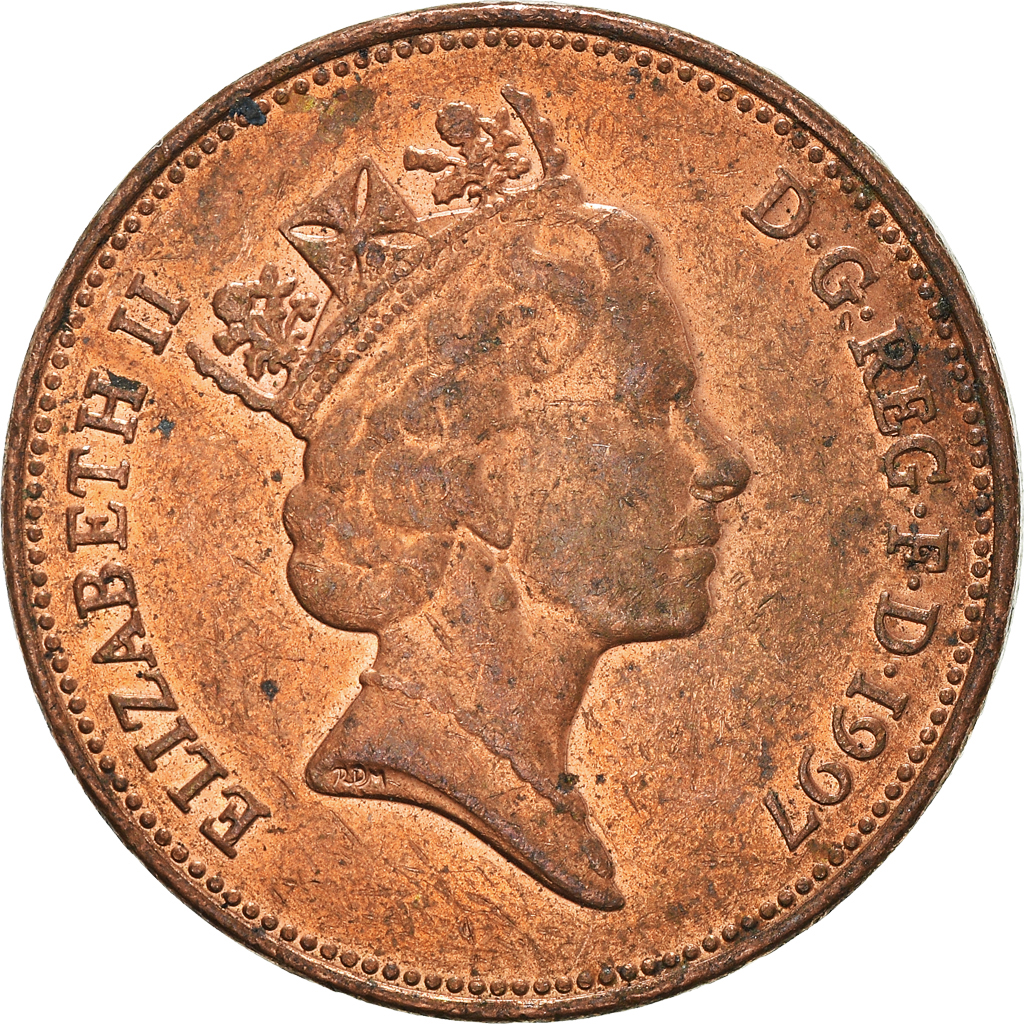 Moneda, Gran Bretaña, 2 Pence, 1997