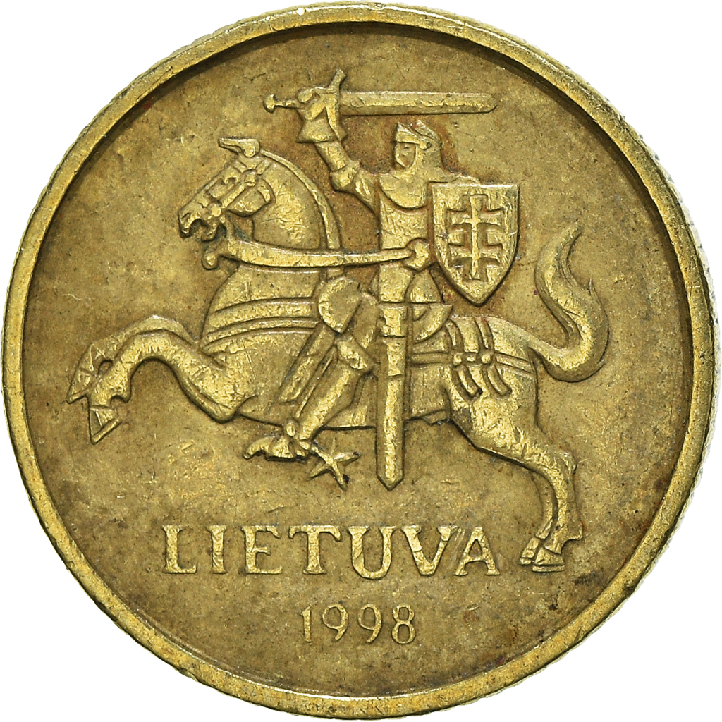 Moneda, Lituania, 10 Centu, 1998