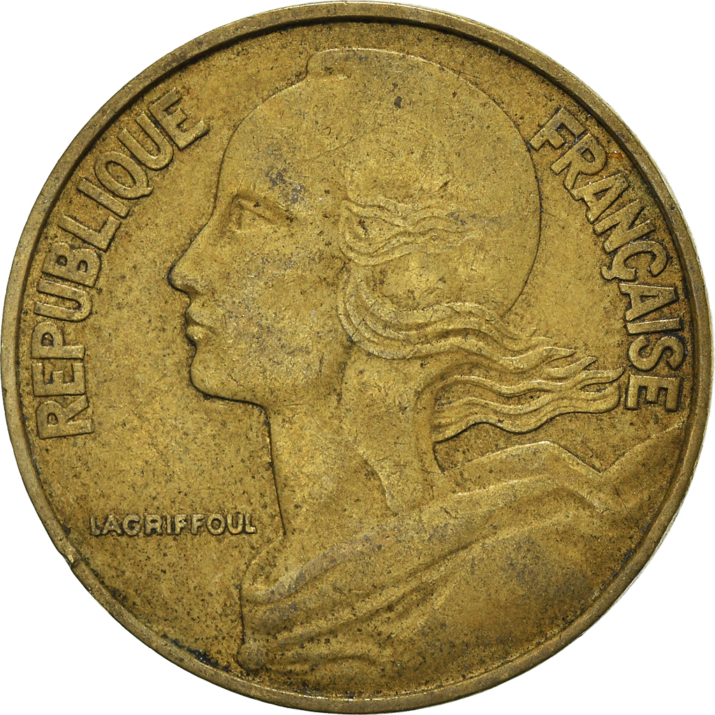 Moneda, Francia, 20 Centimes, 1963