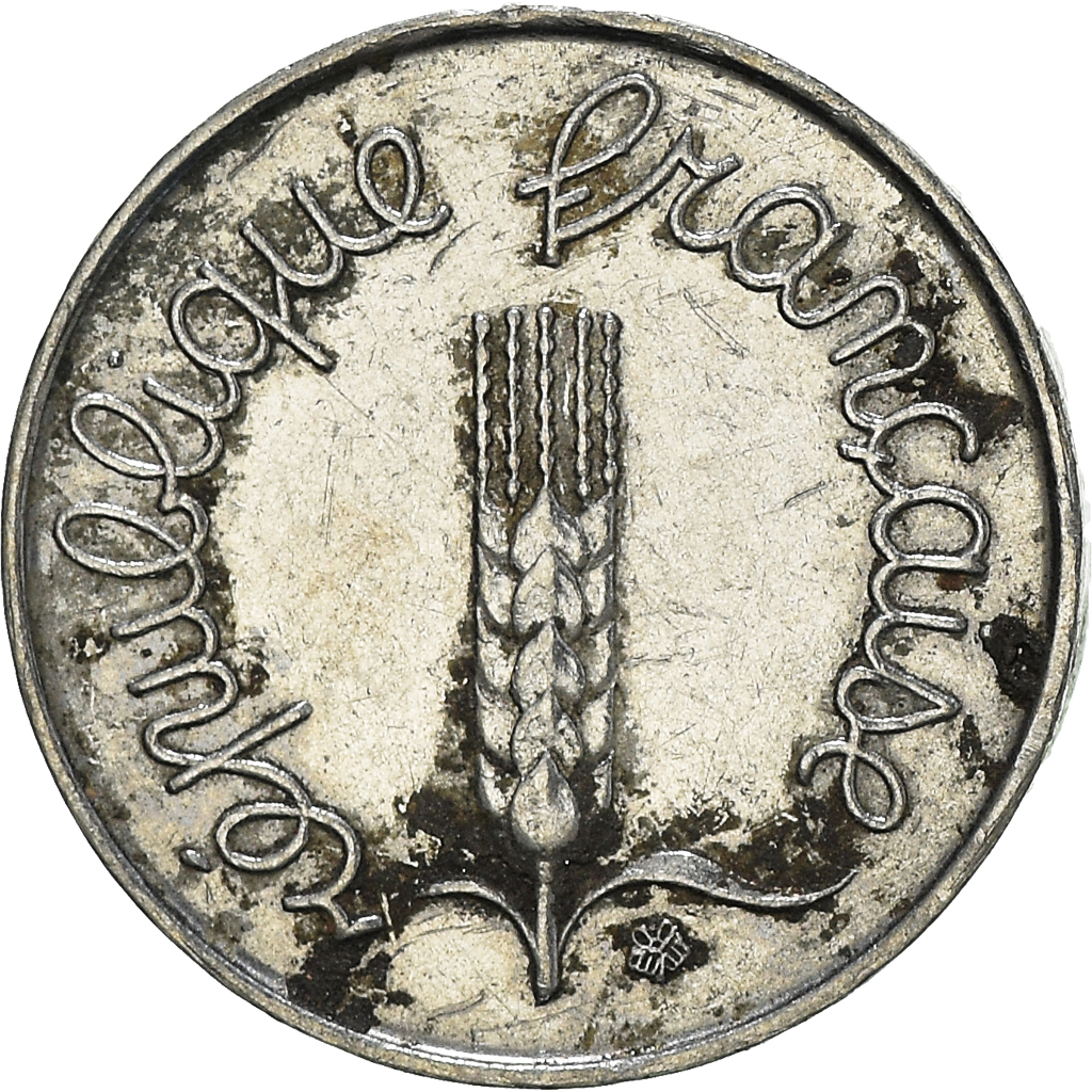 Moneda, Francia, Centime, 1963