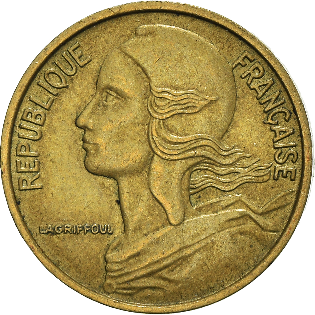 Moneda, Francia, 5 Centimes, 1972