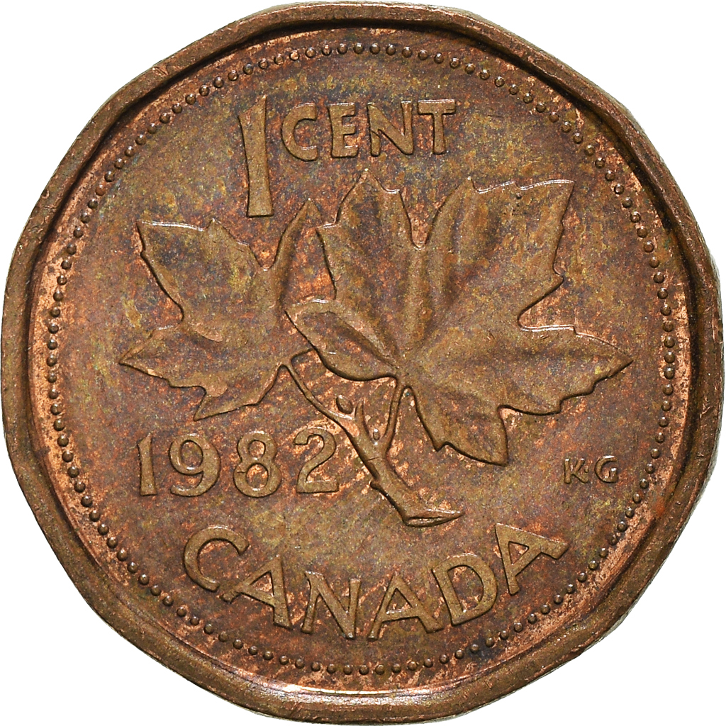 Moneda, Canadá, Cent, 1982