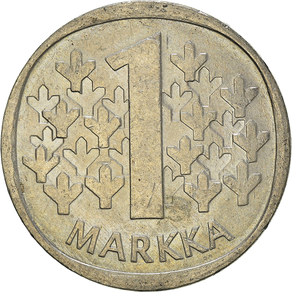 Moneda, Finlandia, Markka, 1974