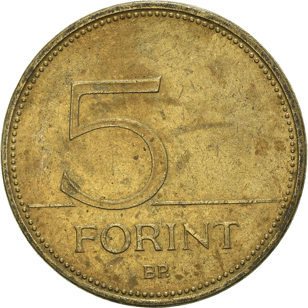 Moneda, Hungría, 5 Forint, 1994