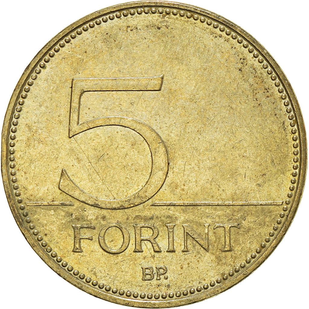 Moneda, Hungría, 5 Forint, 2012