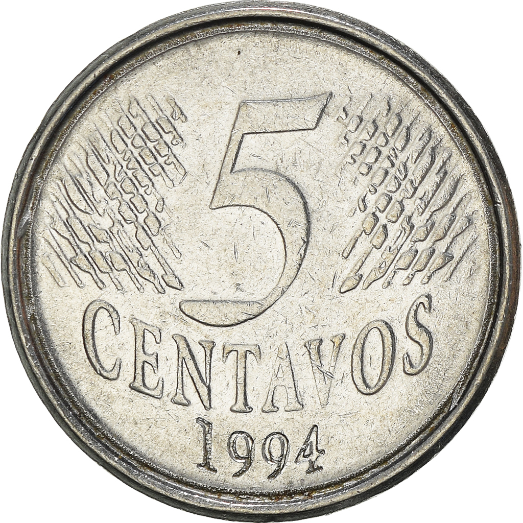 Moneda, Brasil, 5 Centavos, 1994