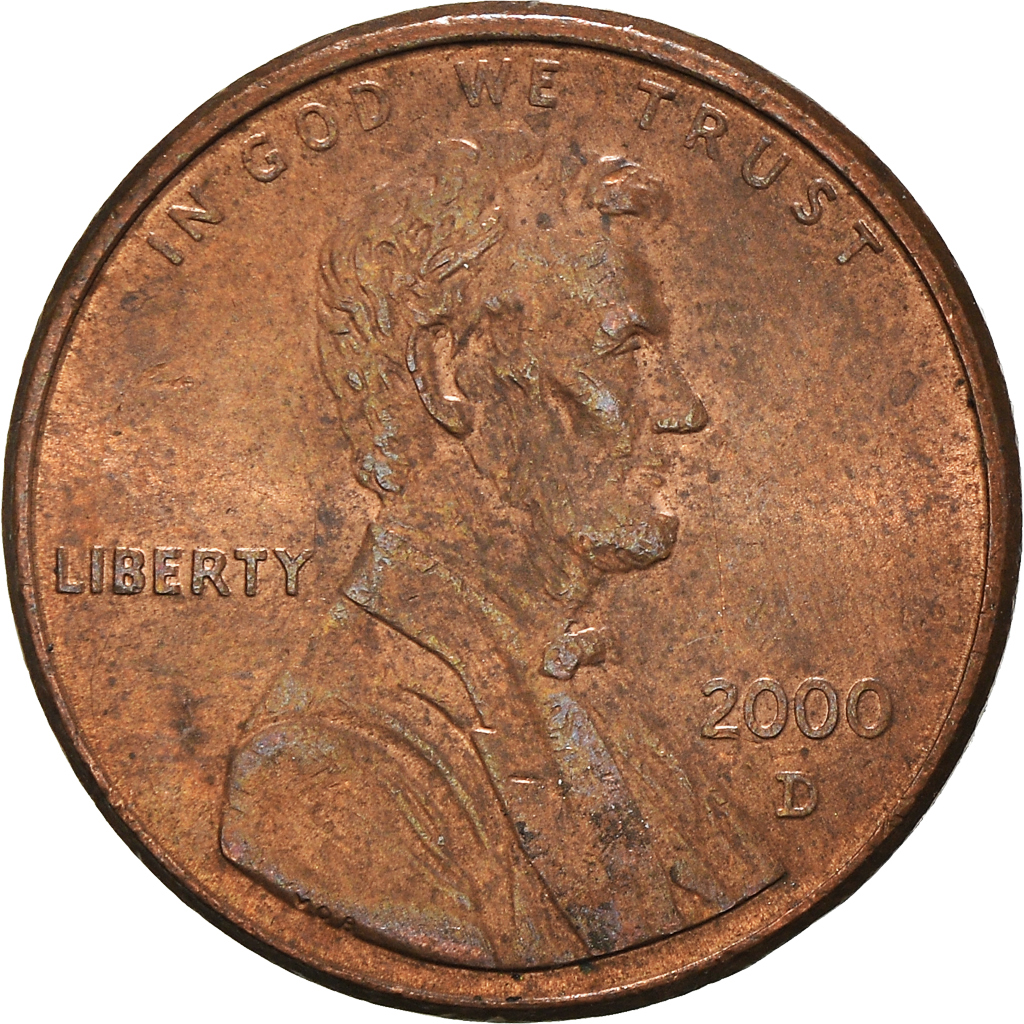 Moneda, Estados Unidos, Cent, 2000